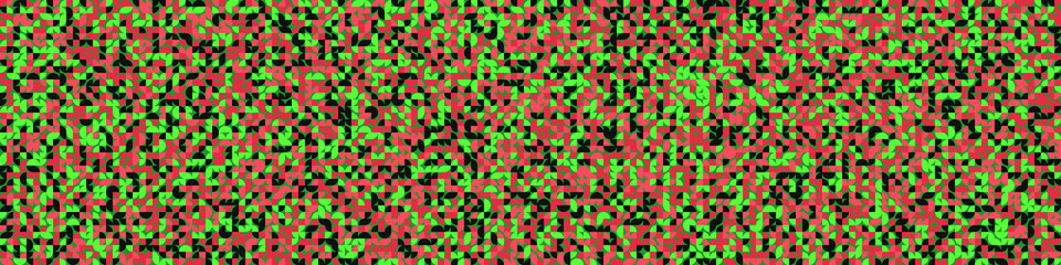 Seamless pattern with random colored quarter circles Generative Art background illustration