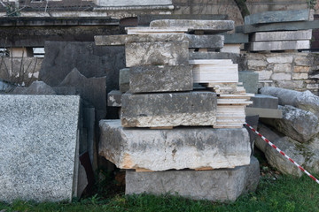 Blocchi di marmo