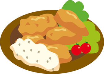 チキン南蛮　タルタルソース