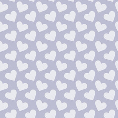Cute hearts seamless vector pattern. Valentine's Day