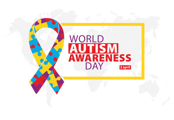 World autism awareness day. Illustration, banner or poster.