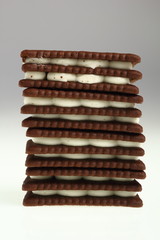 Chocolate Cream Cookie Sandwich