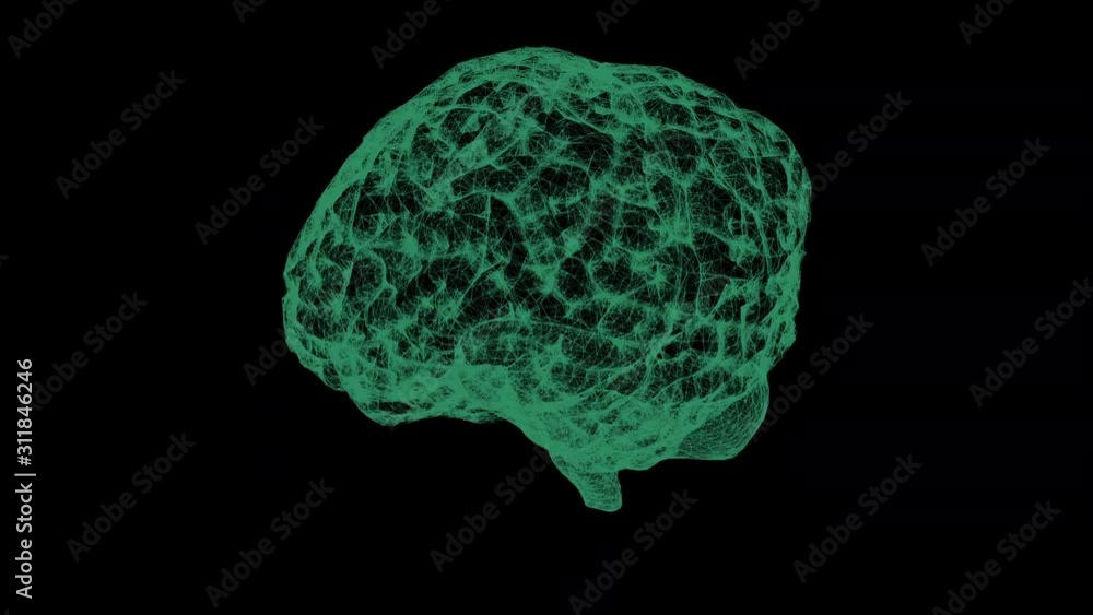 Aufkleber Futuristic head up display motion element virtual biomedical holographic human body scan neurological examination, axial skeleton, vertebral column, DNA and heart diagnostic for background display