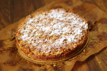 Apple Pie - Freshly Baked. Two crust apple pie with cinnamon made with shortcrust pastry.