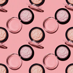 Seamless cosmetic product pattern.