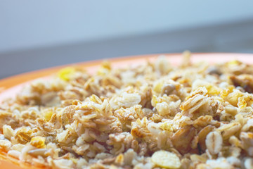 Muesli breakfast cereal vegan meal