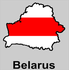 map of the belarus country map
