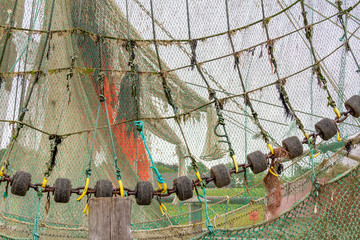 fishing nets closeup