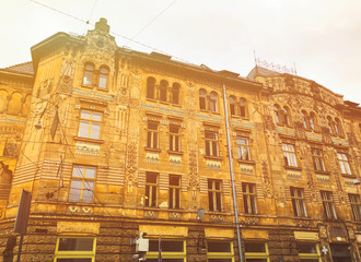 Old buildings in the historic part of Lviv, Ukraine