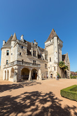 Fototapeta premium Chateau des Milandes, a castle in the Dordogne, from the forties to the sixties of the twentieth century belonged to Josephine Baker. Aquitaine, France