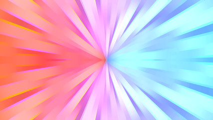 Red and blue abstract sunburst background.