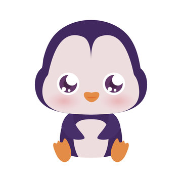 Cute penguin cartoon vector design