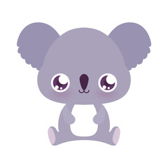 Cute koala cartoon vector design