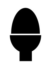 Egg with bow icon / Toilet symbol