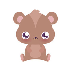 Cute bear cartoon vector design