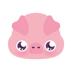 Cute pig cartoon vector design