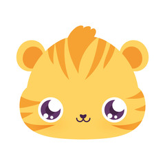 Cute tiger cartoon vector design
