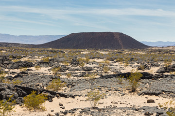 View of the Black Mountains, California, USA