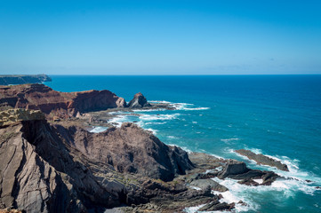 Fototapeta na wymiar Atlantic coast in Alentejo, Portugal
