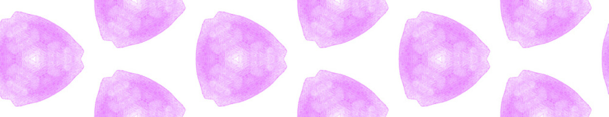 Violet purple retro Seamless Border Scroll. Geomet
