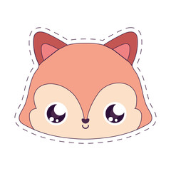 Fototapeta premium Kawaii squirrel cartoon vector design