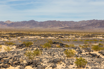 View of the mountains and desert, California, USA