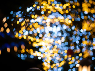 Taking photo of the bokeh lights at night.