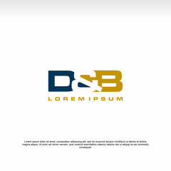 initial letter logo, D&B Logo, logo template