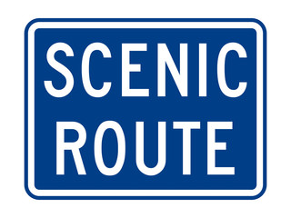 Scenic route sign 