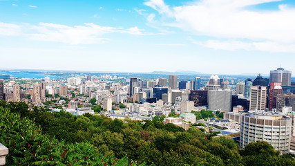 Fototapeta na wymiar Montreal skyline view