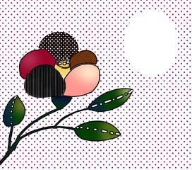 flower and message  red