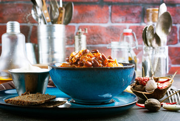 cabbage with beans