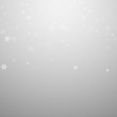 Sparse snowfall Christmas background. Subtle flyin