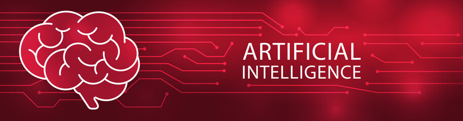 Neuron electric human brain illustration. Technological background of data flow.