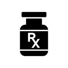 rx sign - medical icon vector design template