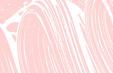 Grunge texture. Distress pink rough trace. Fancy b