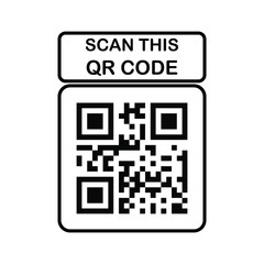 Scan this qr code. Vector for Business, Online Store, Retail, Company, Promotion