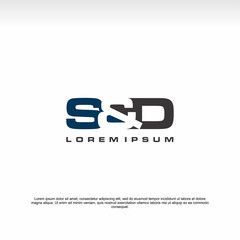 initial letter logo, S&D Logo, logo template