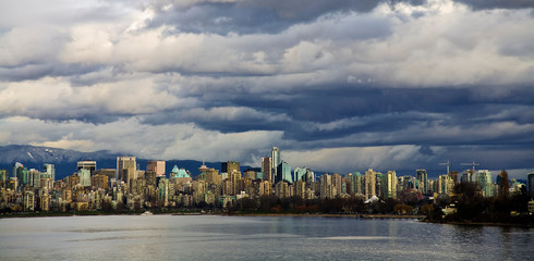 panorama of the city of Vancouver