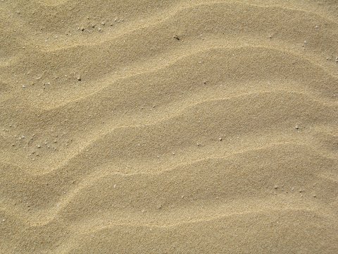 Arena de playa de color dorado