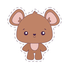 Kawaii bear cartoon vector design