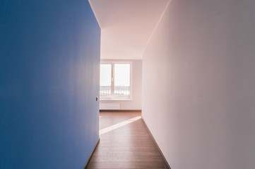 Russia, Moscow- August 05, 2019: interior room apartment modern bright cozy atmosphere. general cleaning, home decoration, preparation of house for sale