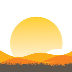 The Desert and Sun Logo