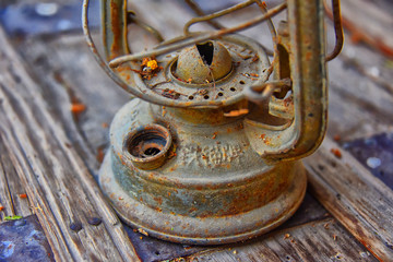 old oil lamp