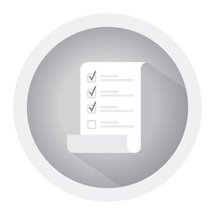 To do list or planning icon concept. Black and white icon