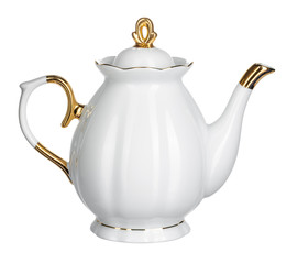  Empty tea kettle isolate on white background
