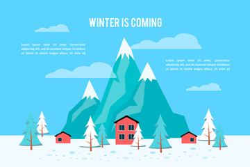 Fototapeta na wymiar Winter Is Coming | Get Ready 