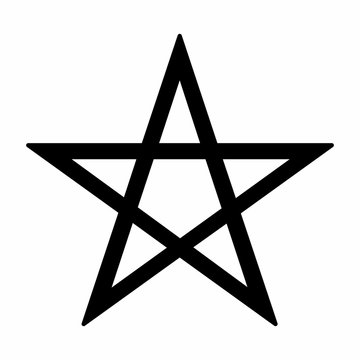 Pentagram symbol illustration