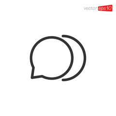 Message Chat Icon Design Vector