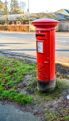 Fototapeta na wymiar red post box